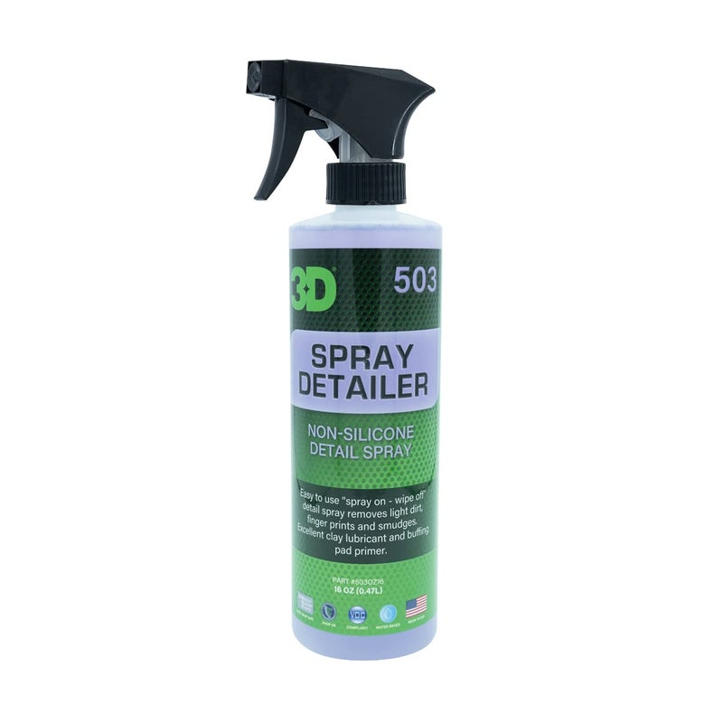 3D Spray Detailer - Silicone-Free Body Shop Detailer Spray for Freshly Painted Vehicles 16oz - Image 1