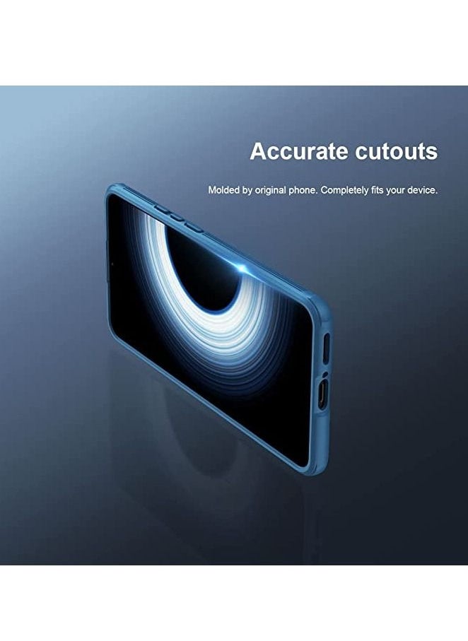 Nillkin for Xiaomi MI 12T/Redmi K50 Ultra Phone Case with Slide Camera Protector Cover Hard PC TPU Slim Rugged Protective Phone Case for Xiaomi MI 12T/Redmi K50 Ultra (Blue)  - Image 3
