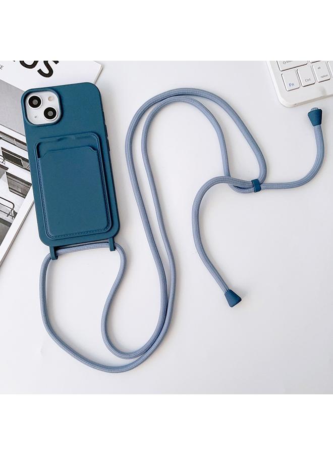 S-TOP Case For iPhone 13 Pro Max Crossbody Lanyard Elastic Silicone Card Holder Phone Case - Image 1