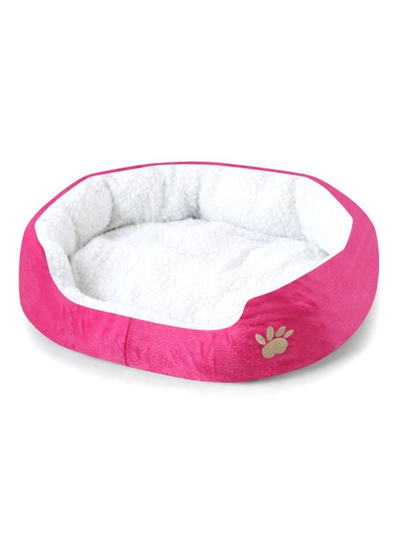 MARGOUN Dog Bed Pet Cat Bed Soft Fluffy Cushion Bed Comfortable and Washable Pet Mattress 40x45cm Pink - Image 2