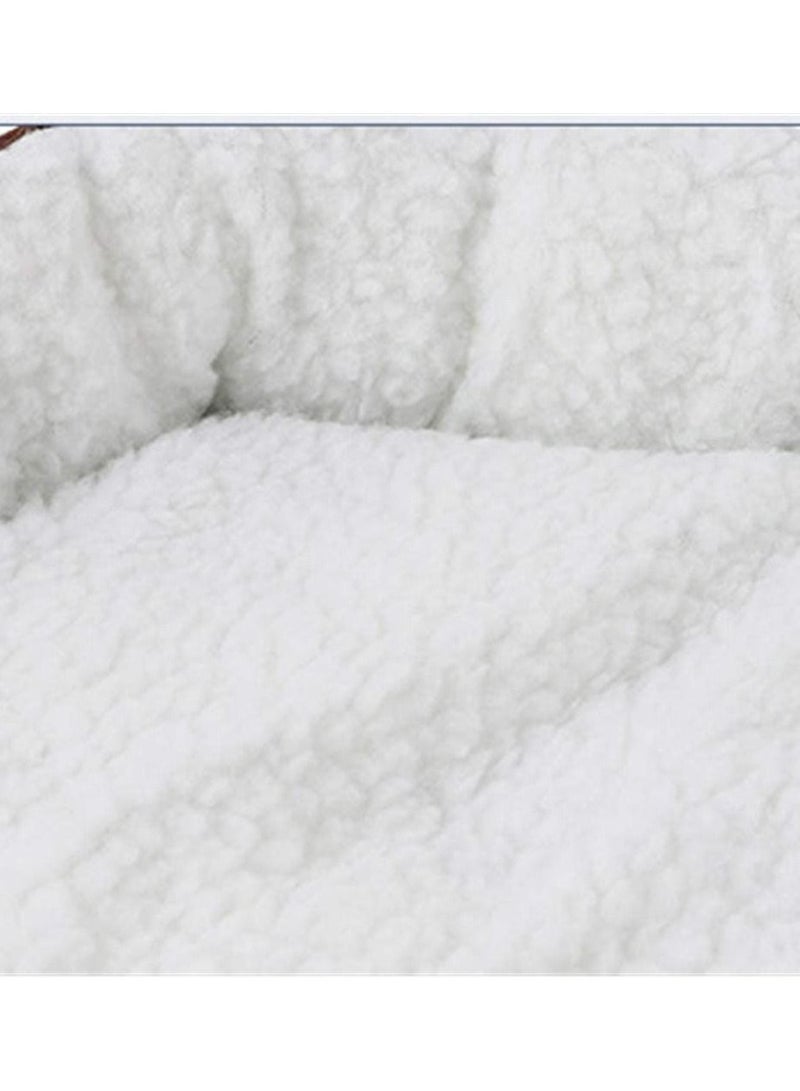 MARGOUN Dog Bed Pet Cat Bed Soft Fluffy Cushion Bed Comfortable and Washable Pet Mattress 40x45cm Pink - Image 5
