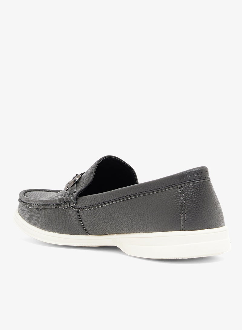 Robert Wood Textured Horsebit Driving Loafers - Image 2