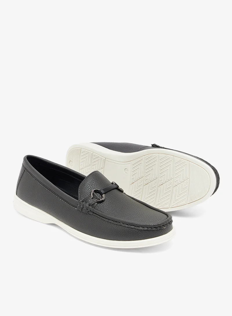 Robert Wood  Textured Horsebit Driving Loafers for Men | Best Price UAE