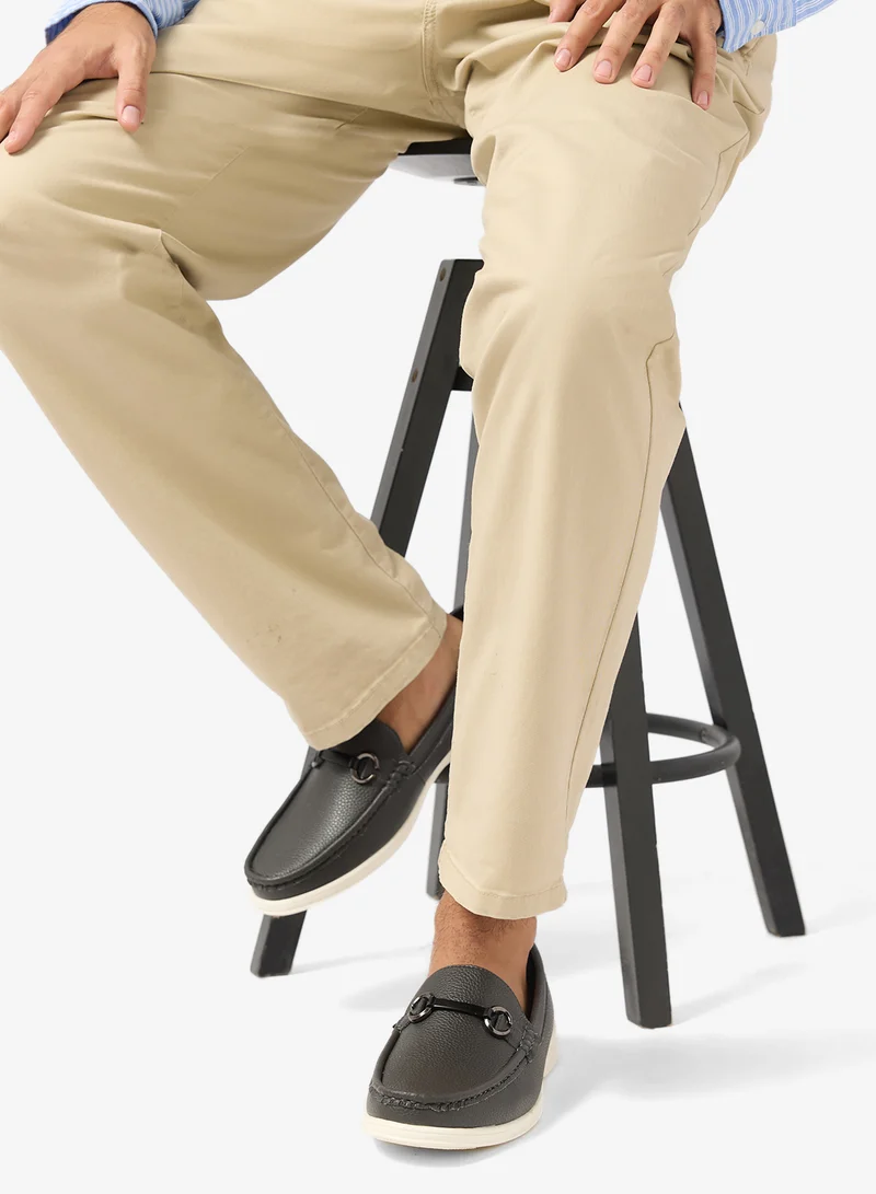 Robert Wood  Textured Horsebit Driving Loafers for Men | Best Price UAE
