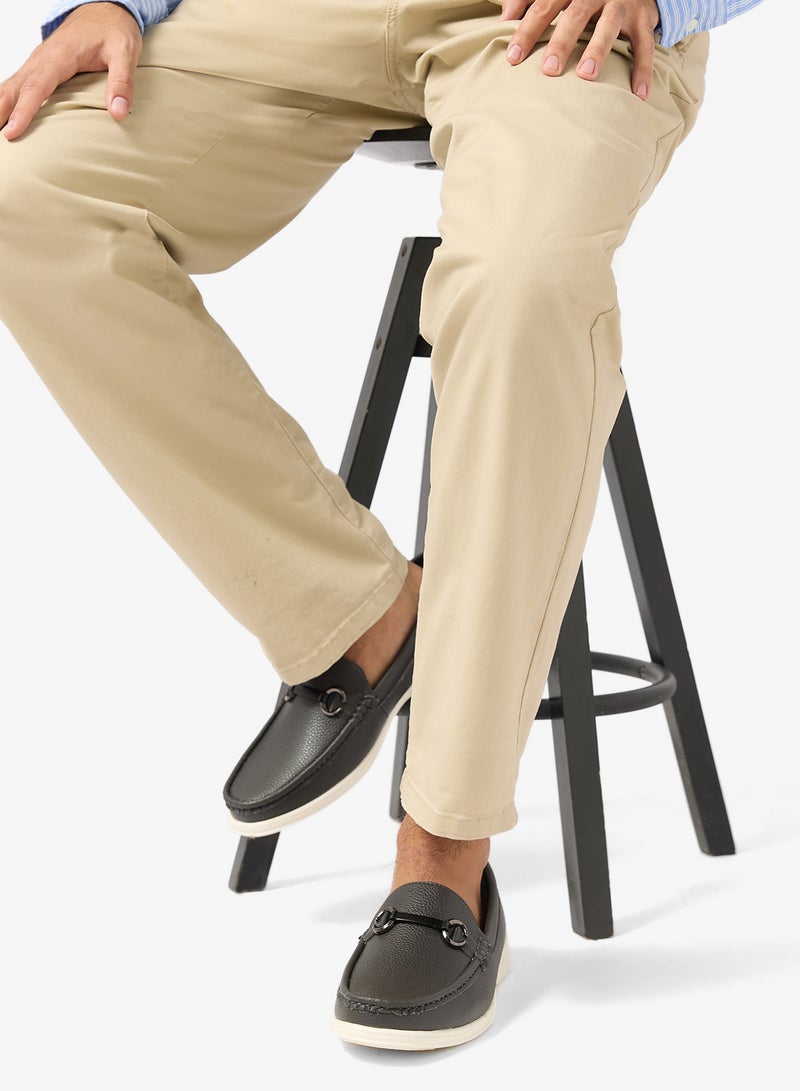 Robert Wood Textured Horsebit Driving Loafers - Image 5