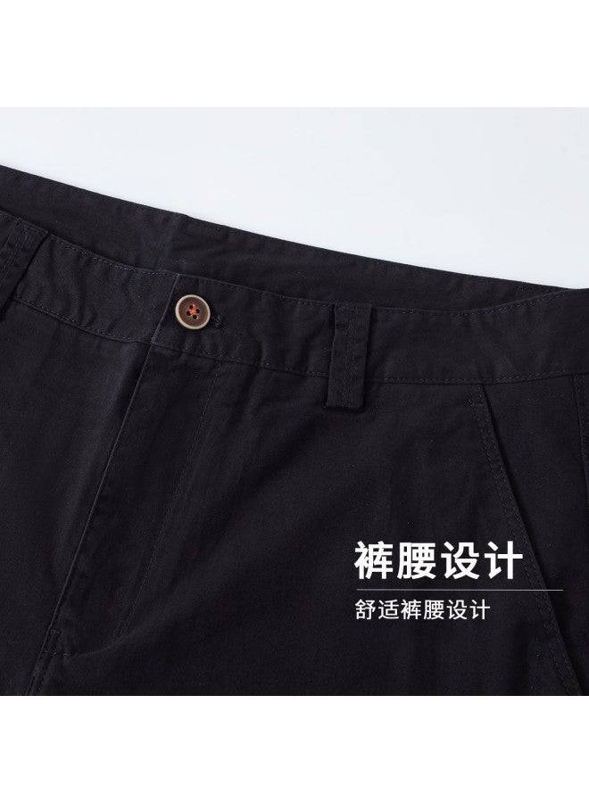 FOLUNSI men's Summer Breathable Thin Solid Color Business Casual Shorts - Image 4