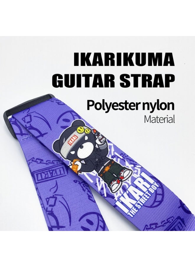 IKARIKUMA Guitar Strap – Polyester Nylon, Adjustable Buckle, Stylish & Comfortable, Fits All Guitars