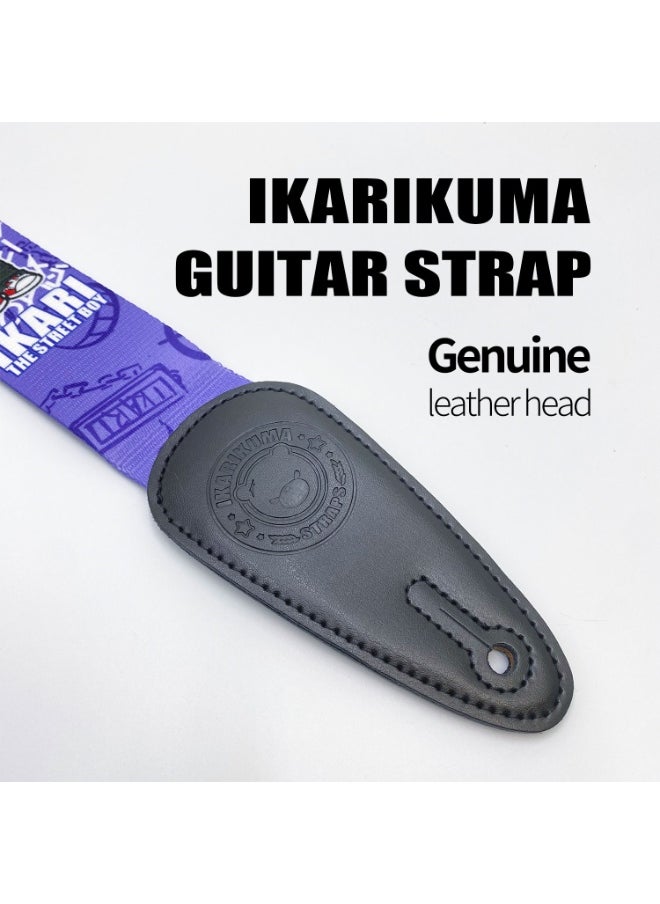 IKARIKUMA Guitar Strap – Polyester Nylon, Adjustable Buckle, Stylish & Comfortable, Fits All Guitars
