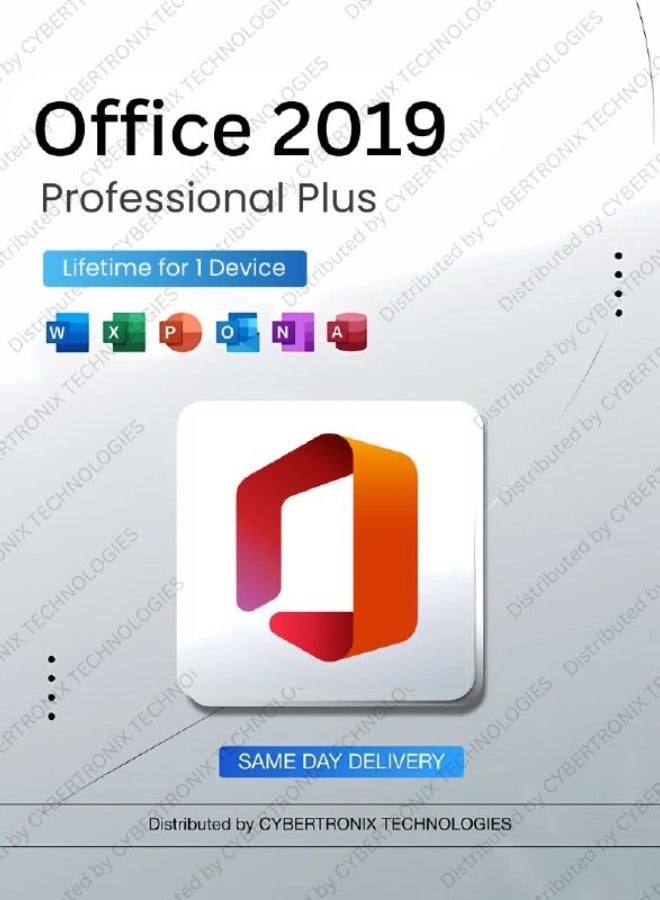 Microsoft Office 2019 Professional Plus – Lifetime Subscription for 1 Device | Windows | Digital License | Same Day Delivery