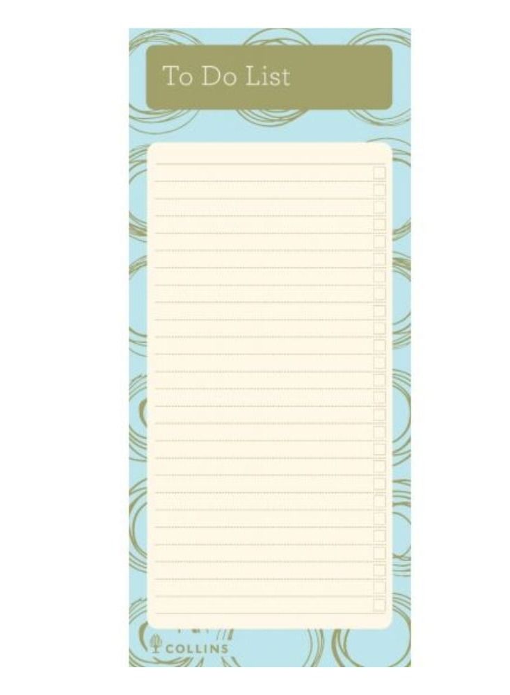 Collins To Do List L’m Magnetic Mint!