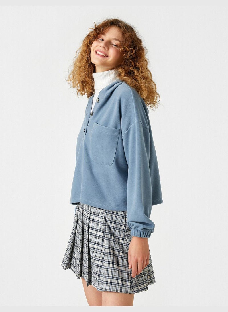 KOTON Pecket Hoodie Sweatshirt - Image 2