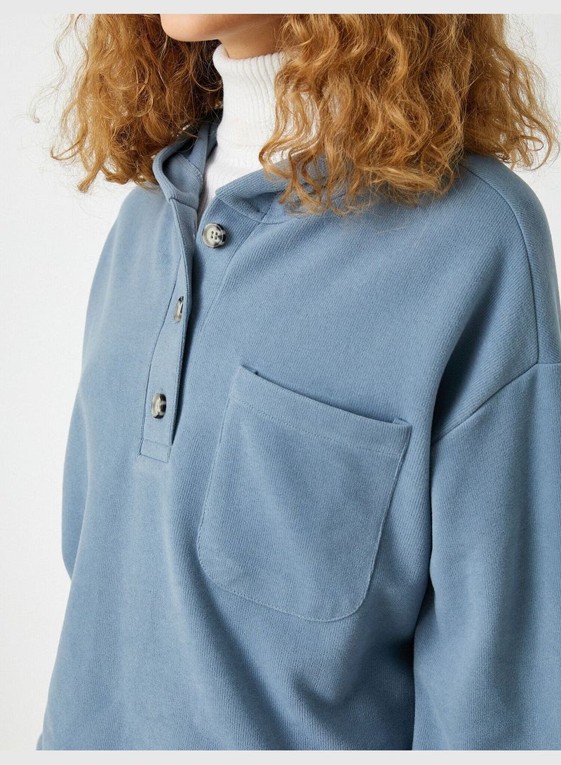 KOTON Pecket Hoodie Sweatshirt - Image 5
