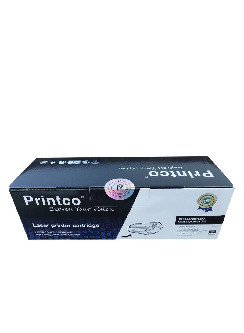 برينتكو حبر CE285A/85A للاستخدام في طابعات HP LASERJET P1002/1003/1004/1005/1006/1009/M1130/1132/1134/1136/1137/1138/1139/1210/1212/1214/1217/1219 P1102/P1505/M1120/1522/ CANON LBP3250/3010/3018/3050/3100/3108/3150/6000/6020/6030/MF3010 - Image 1