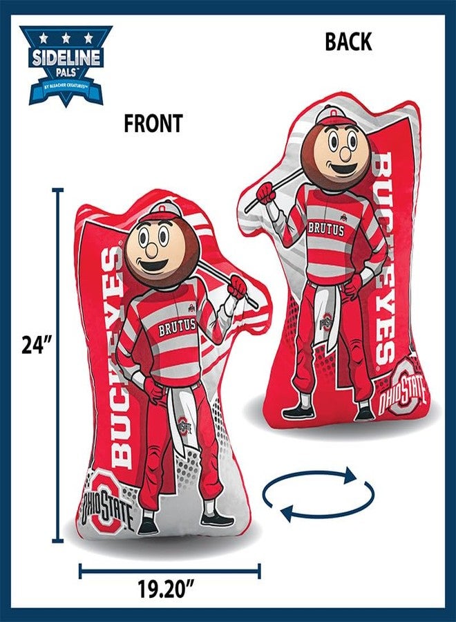 Bleacher Creatures Ohio State Brutus The Buckeye 24" Mascot Sideline Pal - Plush Toy - Image 3