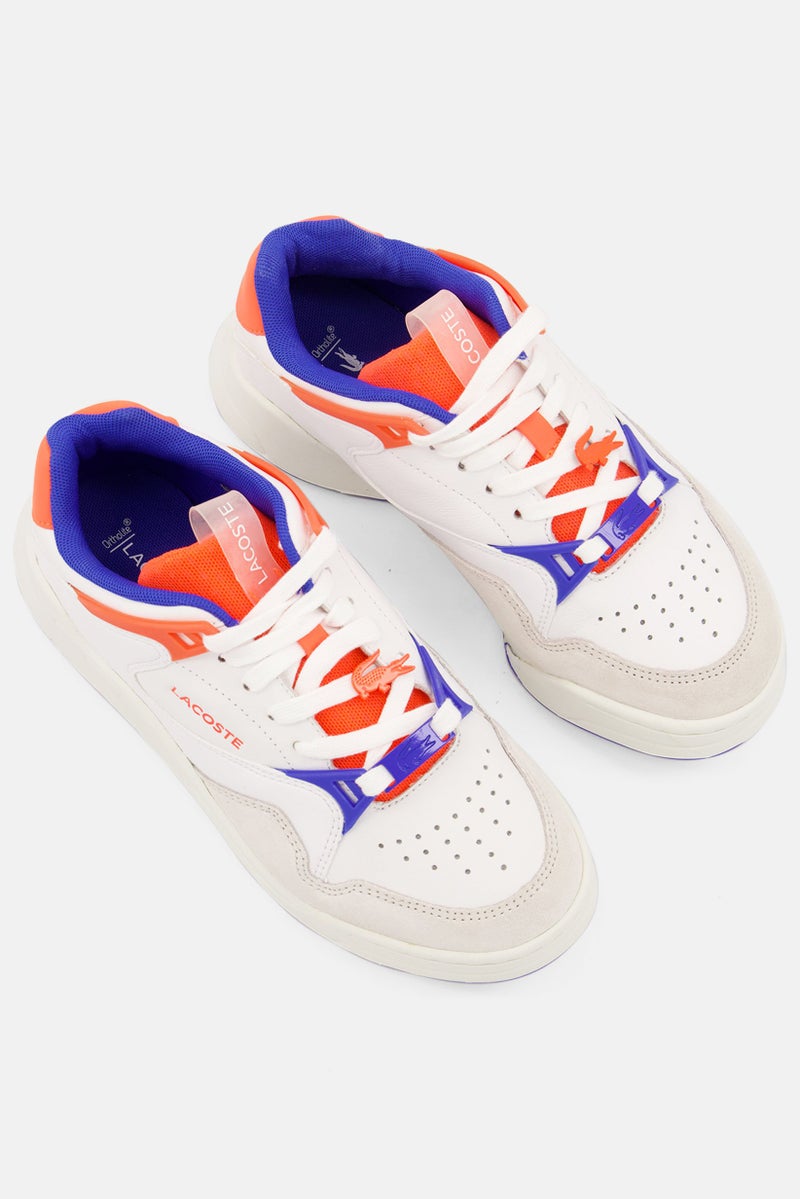 LACOSTE أحذية رياضية نسائية مزودة بأربطة، بيضاء - Image 4