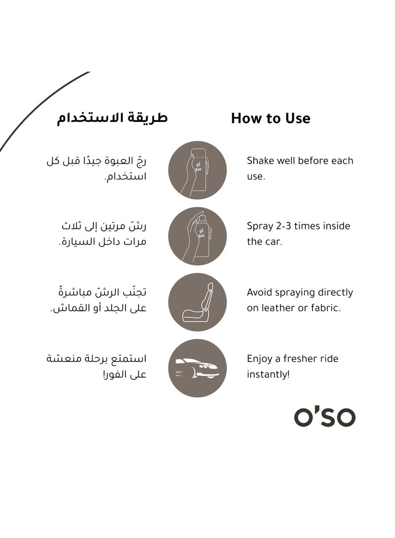 O'so Car Air Freshener - Car Care Solution - Heritage - 50ml - Image 3