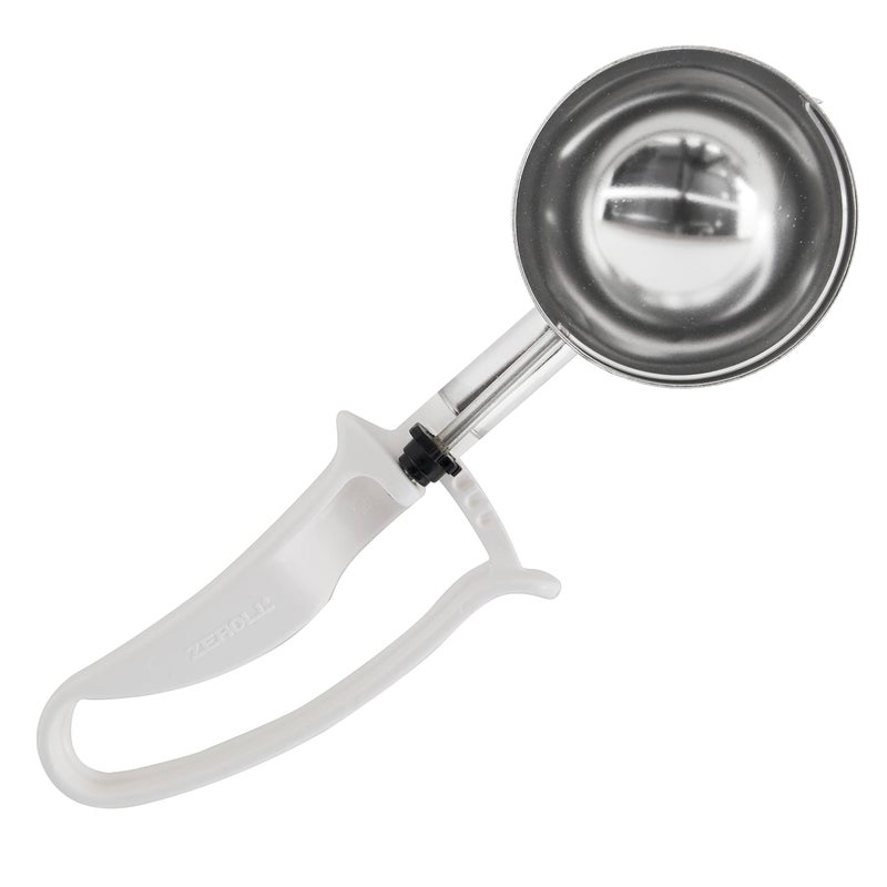 Zeroll 2006 Zeroll Universal Standard Length EZ Disher Food Portion Control Scoop Designed for Right or Left Hand Use Dishwasher Safe NSF Approved 3Inch White