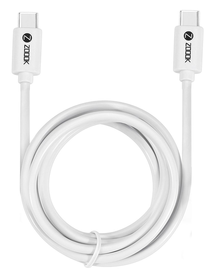Zoook C Cable 1.2m, 65W Nylon-Braided Cord Type C Cable Fasting Charging Compatible for iPhone 16 Pro Max, iPad/Air, MacBook Pro/Air, Galaxy S25 Ultra/24 S23, Huawei P70, Xiaomi - Image 1