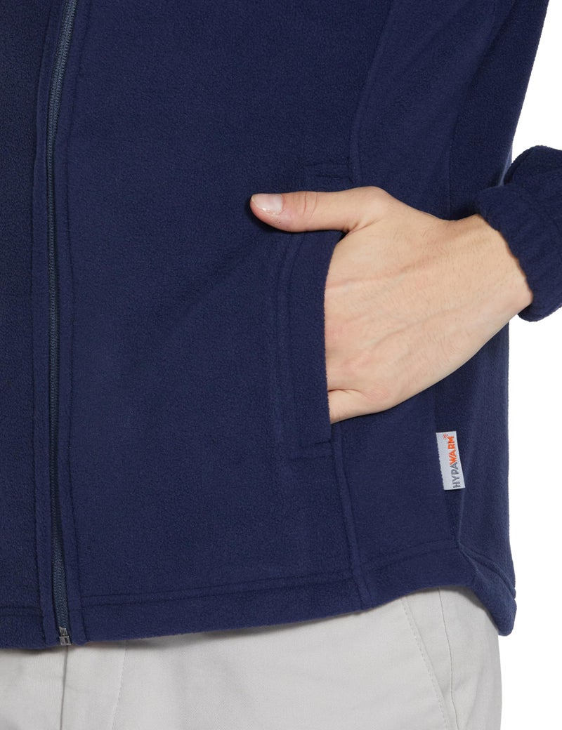 Wildcraft Men Sierra Solid Nylon Blend Collored Casual Fleece Jacket, Full Sleeve - Regular fit, Navy Blue, S - Image 4