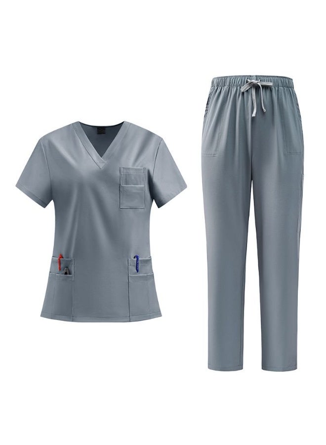 Joychic Womens Men Medical Scrubs Set Unisex Scrub Top and Scrub Pant Set Medical Uniform Scrubs Medical Uniform Set - Image 4