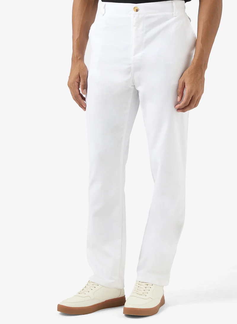 Robert Wood Relaxed Fit Chinos Trousers