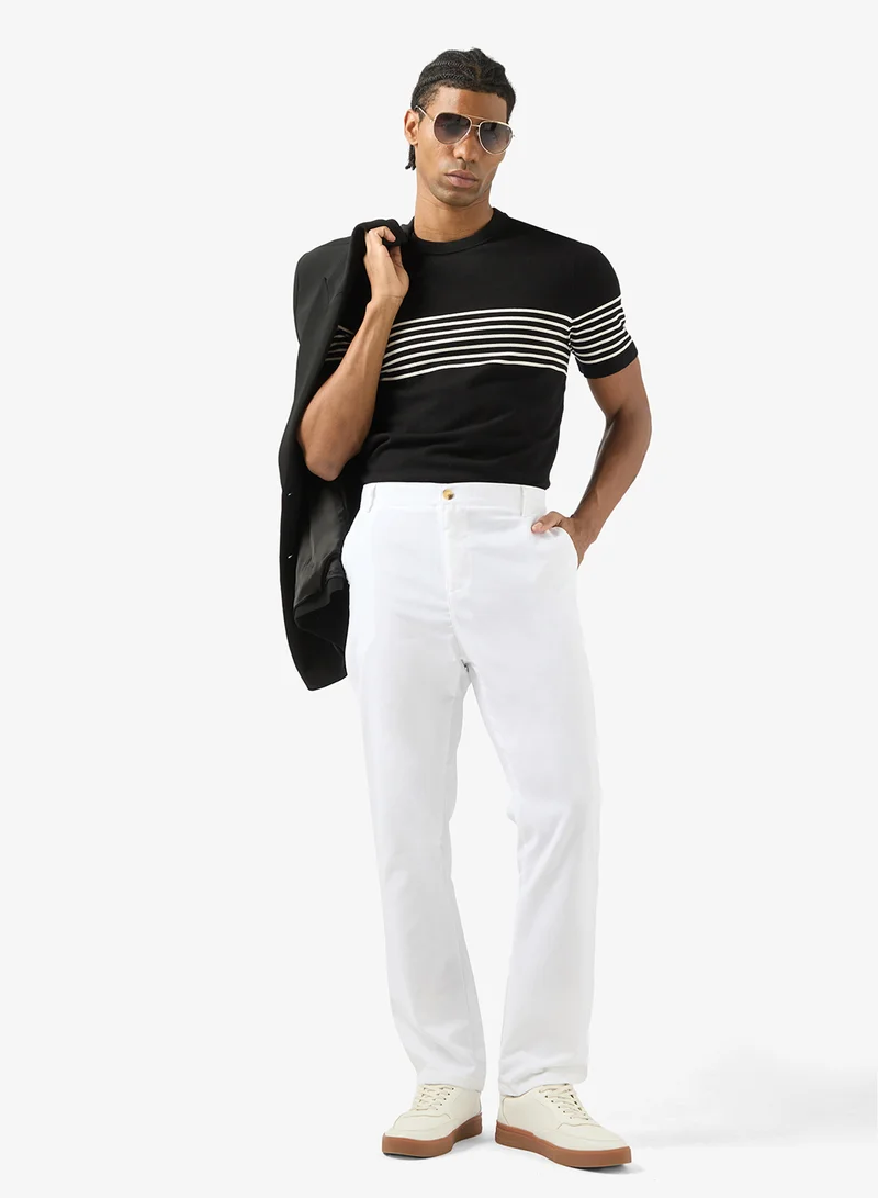 Robert Wood Relaxed Fit Chinos Trousers