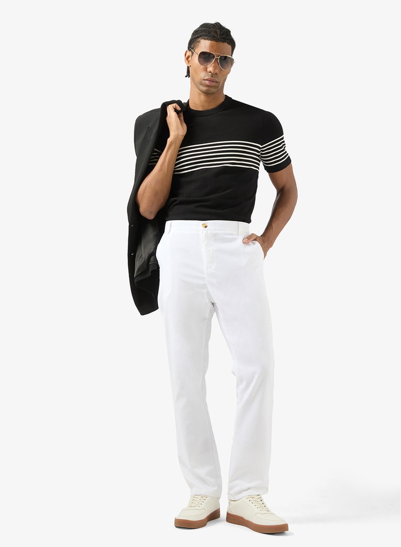 Robert Wood Relaxed Fit Chinos Trousers - Image 2