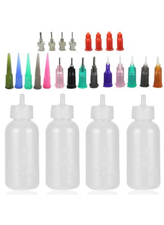 Xmasir Jagua Henna Applicator Bottles Kit for Tattoo Body Paint,Multi Purpose Precision Applicator Set 4 Pcs 1 Oz. Henna Bottle with 4 Pcs Caps 16 Pcs Needle Tips Sizes - pzsku/Z1594E4721A651343AF7DZ/45/_/1744137378/db3e82ae-fbd9-48aa-b3c5-db46e668084e