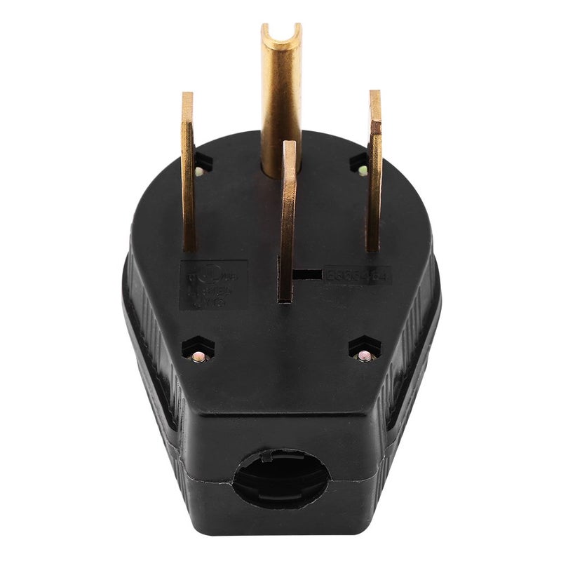 Wal front 14-50P 50A 125/250V قابس ذكر ذو شفرات مستقيمة من الولايات المتحدة 3 أقطاب من الدرجة الصناعية مع تأريض 4 شفرات بديل لمولد الطاقة - Image 1