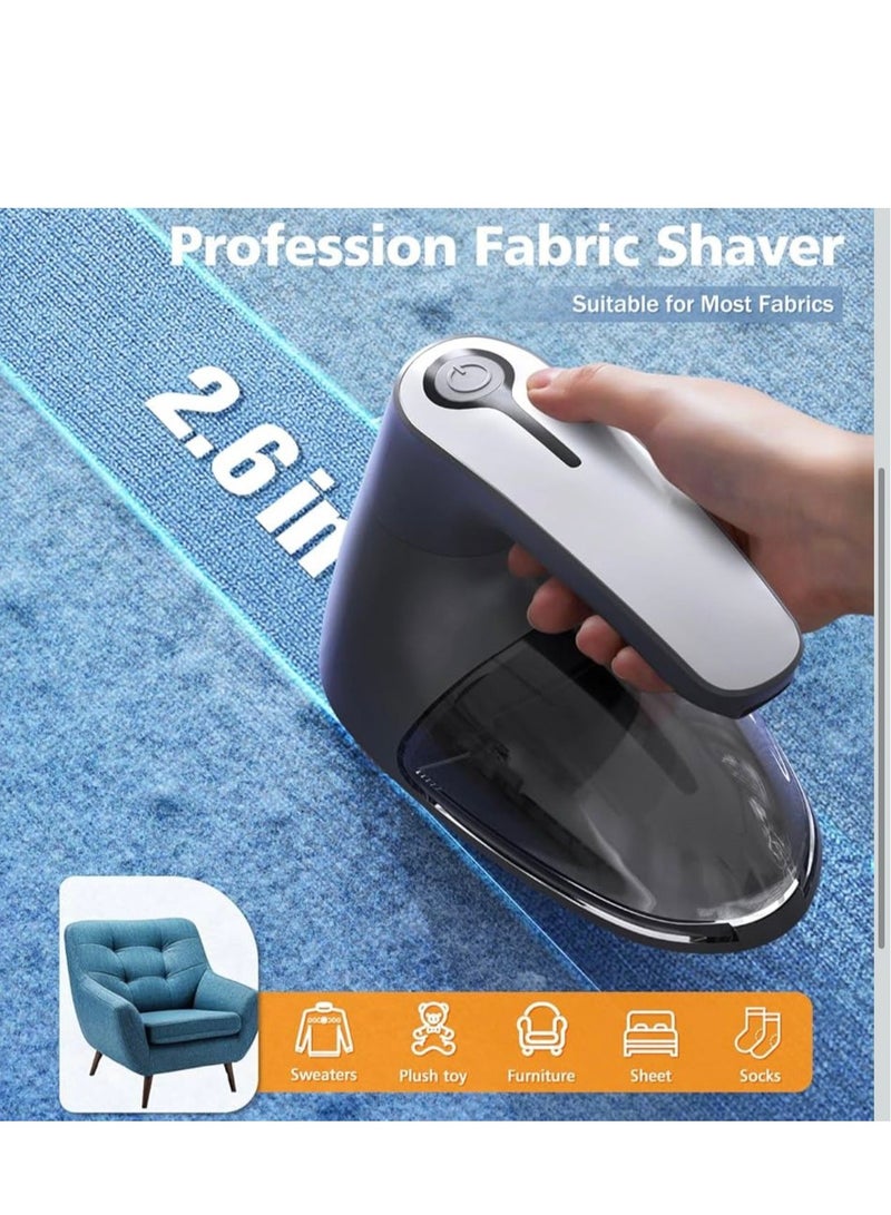 Lint Remover, Jumper Debobbler for Clothes, Fabric Shaver with Clothes Brush - Defuzzer for Sofa, Couch, Socks - Image 4