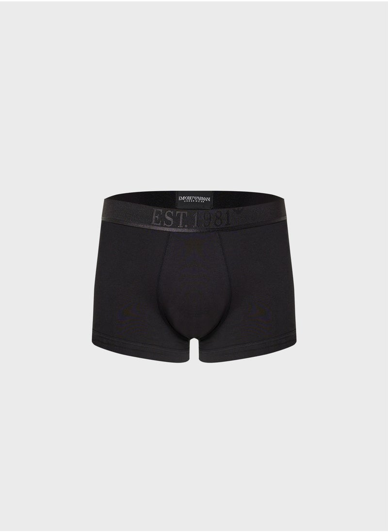 EMPORIO ARMANI - 3 Pack Logo Band Boxers - Image 1