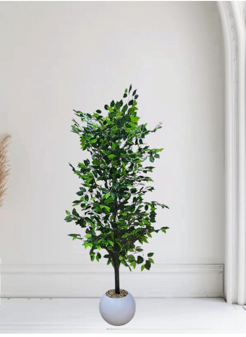 AL KHALDIYA Lemon tree with white pot, 140 cm  - Image 1
