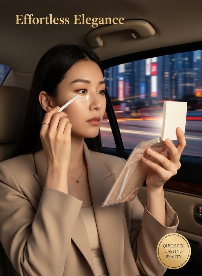 Gilded Cloud Both Sides Sticky Ultra Instant Lift Without Surgery Hooded, Droopy, Uneven, Mono-Eyelids Invisible Fiber Double Side Tapes Stickers 240Pcs (Medium) - Image 5
