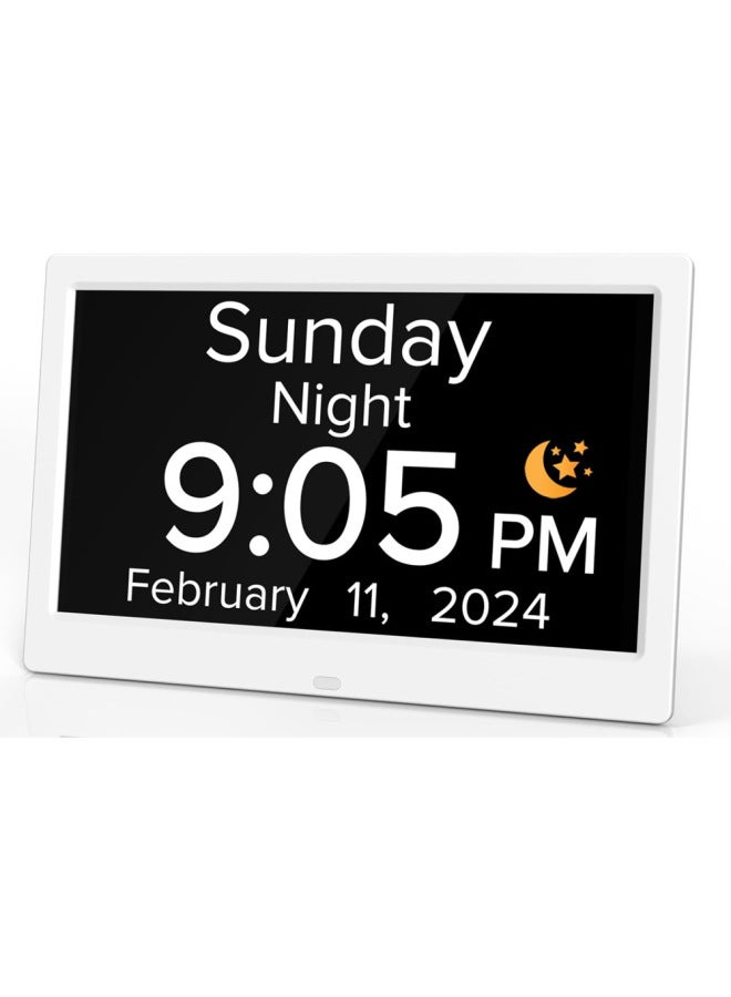 VIF Inch Lcd Big Font Digital Clock Machine Electronic Calendar Alarm Clock Digital Clock Clock For The Elderly - Image 1