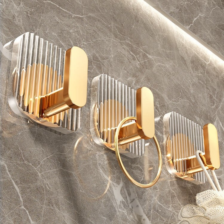 Acrylic Hooks For Bathroom, Traceless Adhesive Hooks, No-Drill Adhesive For Hanging Clothes On The Wall Behind The Door, Specially Designed For Bathroom Use - Image 2