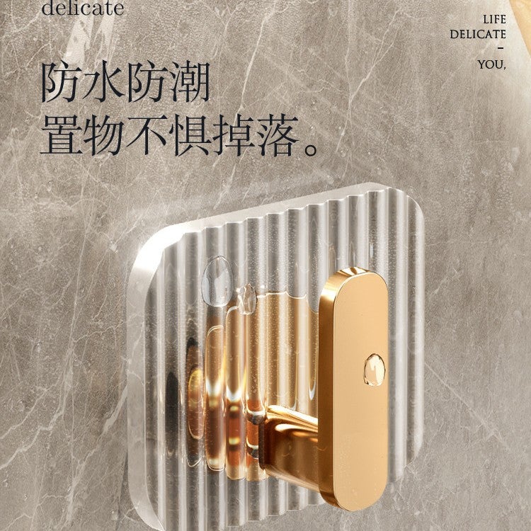 Acrylic Hooks For Bathroom, Traceless Adhesive Hooks, No-Drill Adhesive For Hanging Clothes On The Wall Behind The Door, Specially Designed For Bathroom Use - Image 4