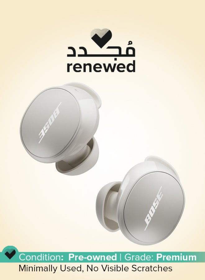 بوز Renewed - New QuietComfort Wireless Noise Cancelling Earbuds - Bluetooth Earbuds with Active Noise Cancellation, Up to 8.5 Hours Battery Life, White Smoke White Smoke - Image 1