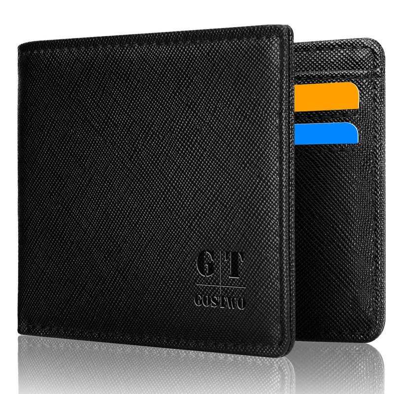Gostwo Slim Rfid Wallet for Men Minimalist Leather ID Window Front Pocket Bifold Wallet Bussiness Card Holder Gift for Men - Image 1