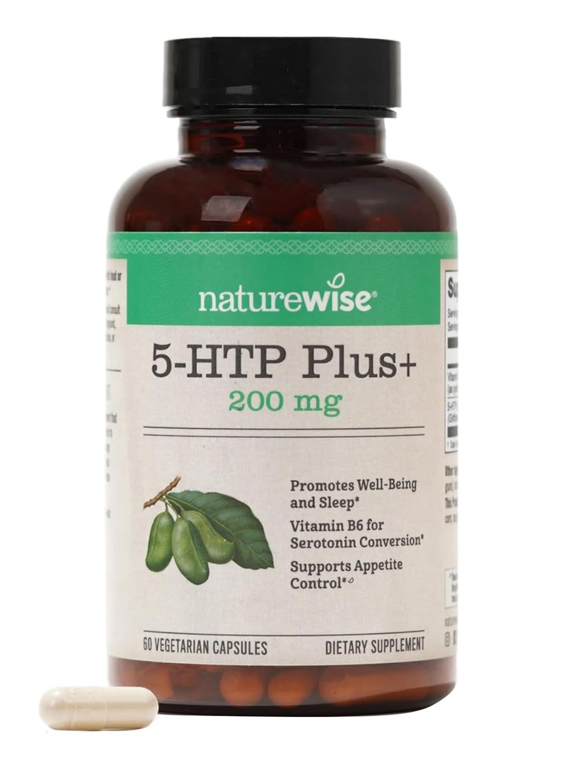 NatureWise 5Htp Max Potency Capsules 200 Mg 60 Count - Image 1