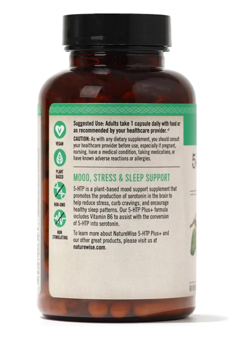 NatureWise 5Htp Max Potency Capsules 200 Mg 60 Count - Image 2