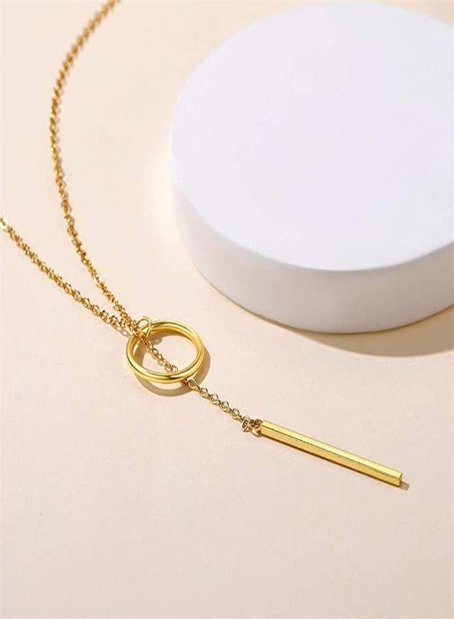 Silly Panda Gold-Tone Circle and Crescent Moon Star Pendant Necklaces with Star For Women And Girls - Image 4