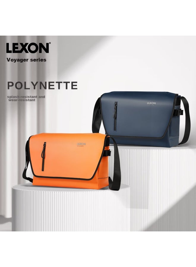 Lexon Crossbody Bag For Men, Handheld And Shoulder Bag, Trendy Large Capacity Travel Commuter Messenger Bag, Multifunctional Laptop Bag, Orange - Image 1
