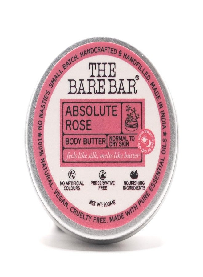 The Bare Bar Absolute Rose Body Butter for Dry Skin - 20gm | Intense Moisturization | Shea Butter Moisturizer with Mango Butter & Rose Essential Oil| No Chemicals & Parabens| For All Skin Types - Image 2
