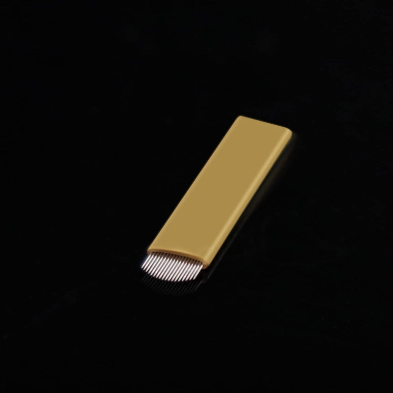 MARLLOGIVA 50pcs Disposable Microblading Blade U18 Nano 0.18mm Needles for Semi Permanent Makeup Eyebrow Tattoo Blades (18U-0.18mm 50pcs) - Image 1