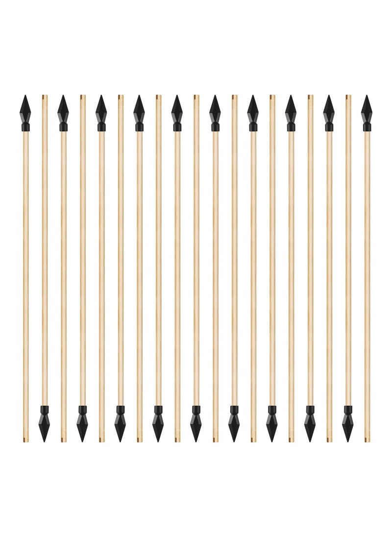 20 Pieces Wooden Arrows with Soft Rubber for Archery,  Outdoor Play Arrows Bows Rubber, Toy Arrows for Cosplay Costume Decoration  - Image 1
