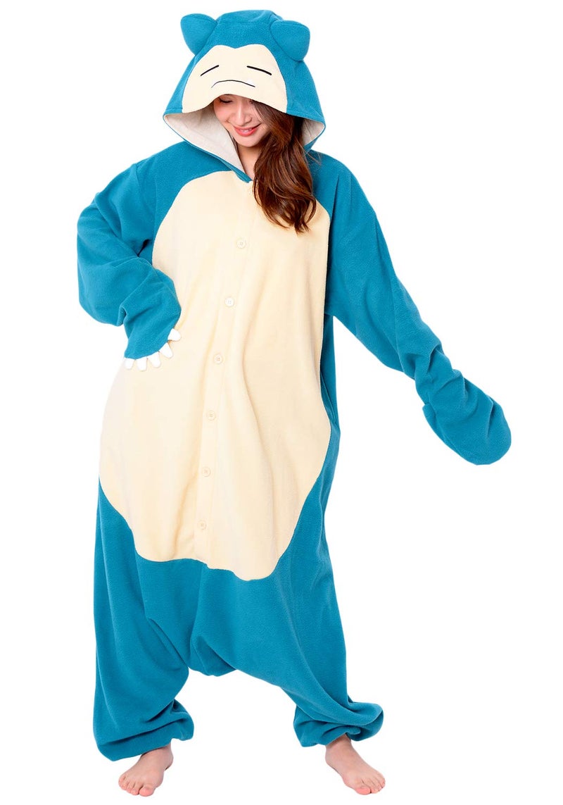 SAZAC Pokemon Snorlax Kigurumi - Ultra Soft & Cozy Premium Adult Onesie for Unisex Cosplay, Easy Care Halloween Costume, Luxurious Loungewear - Image 1