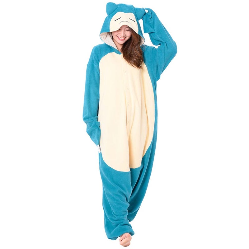 SAZAC Pokemon Snorlax Kigurumi - Ultra Soft & Cozy Premium Adult Onesie for Unisex Cosplay, Easy Care Halloween Costume, Luxurious Loungewear - Image 4