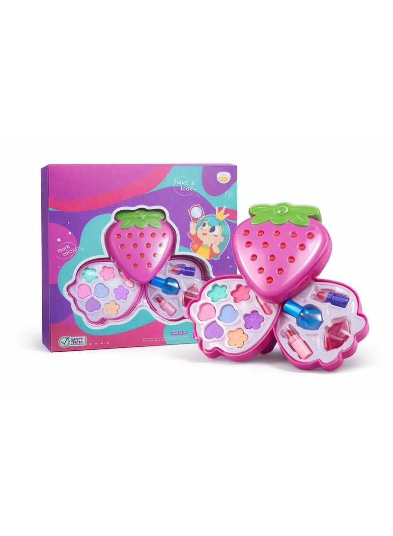 لعبة مكياج اطفال حقيقي (تاتي باللوان متعددة) - هدية عيد ميلاد مناسبة للبنات الصغيرة - لعبة الميكب - مجموعة مكياج ريال للاطفال العاب مكياج قابلة للغسل للاطفال، مجموعة طلاء اظافر غير سامة - مجموعات مكياج محمولة للأطفال للبنات، هدايا عيد الميلاد من سن 3 الي 12 سنة - مستحضرات التجميل للبنات، لعبة تجميل امنة بلاستيكية للاطفال، العاب بناتي للمكياج، يمكن تقديمها كهدية - مستحضرات تجميل قابلة للغسل، حقيقي للعب الأطفال - Image 1
