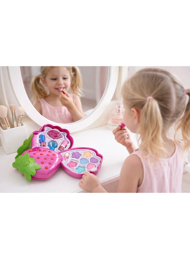 لعبة مكياج اطفال حقيقي (تاتي باللوان متعددة) - هدية عيد ميلاد مناسبة للبنات الصغيرة - لعبة الميكب - مجموعة مكياج ريال للاطفال العاب مكياج قابلة للغسل للاطفال، مجموعة طلاء اظافر غير سامة - مجموعات مكياج محمولة للأطفال للبنات، هدايا عيد الميلاد من سن 3 الي 12 سنة - مستحضرات التجميل للبنات، لعبة تجميل امنة بلاستيكية للاطفال، العاب بناتي للمكياج، يمكن تقديمها كهدية - مستحضرات تجميل قابلة للغسل، حقيقي للعب الأطفال - Image 3