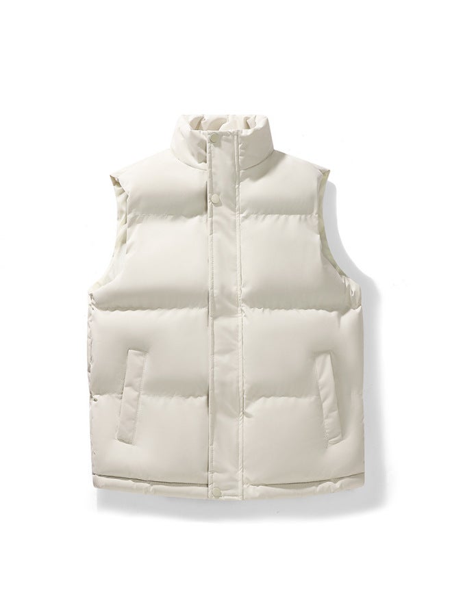 Autumn Winter Down Cotton Outdoor Training Sports Vest for Students Team Running Windproof Customizable